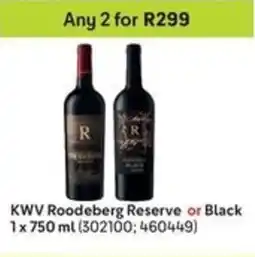 Makro KWV Roodeberg Reserve or Black offer