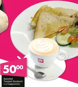 Save Hyper Assorted Toasted Sandwich + a Cappuccino offer