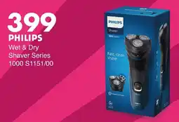 Save Hyper PHILIPS Wet & Dry Shaver Series 1000 offer