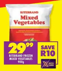 Shoprite RITEBRAND FROZEN MIXED VEGETABLES 900g offer