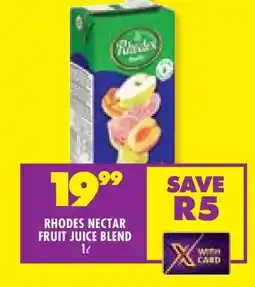 Shoprite RHODES NECTAR FRUIT JUICE BLEND 1ℓ offer