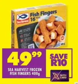 Shoprite SEA HARVEST FROZEN FISH FINGERS 400g offer