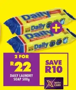 Shoprite DAILY LAUNDRY SOAP 500g offer
