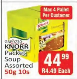KitKat Cash and Carry KNORR Packet Soup Assorted 50g 10s offer