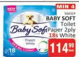 KitKat Cash and Carry BABY SOFT Toilet Paper 2ply 18s White offer