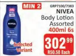 KitKat Cash and Carry NIVEA Body Lotion Assorted 400ml 6s offer