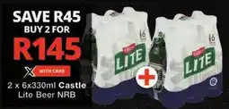 Castle Lite Beer NRB