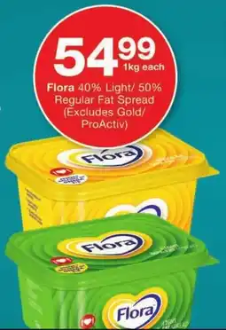 Checkers Flora 40% Light/ 50% Regular Fat Spread offer