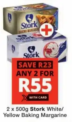 Checkers Stork White/ Yellow Baking Margarine offer