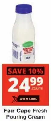 Checkers Fair Cape Fresh Pouring Cream offer
