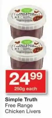 Checkers Simple Truth Free Range Chicken Livers offer