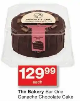 Checkers The Bakery Bar One Ganache Chocolate Cake offer