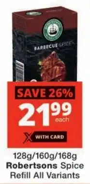 Checkers Robertsons Spice Refill All Variants offer