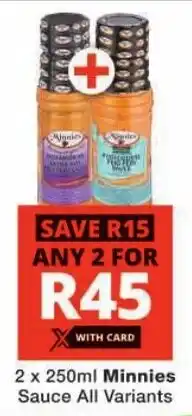 Checkers Minnies Sauce All Variants offer
