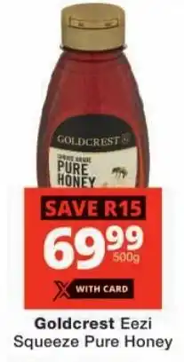 Checkers Goldcrest Eezi Squeeze Pure Honey offer