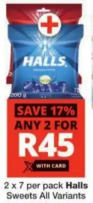 Checkers Halls Sweets All Variants offer