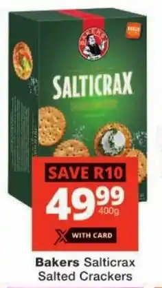 Bakers Salticrax Salted Crackers