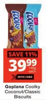 Checkers Goplana Coolky Coconut/ Classic Biscuits offer
