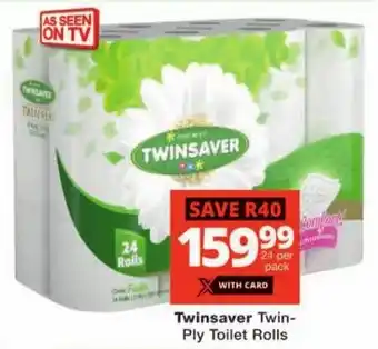 Checkers Twinsaver Twin-Ply Toilet Rolls offer