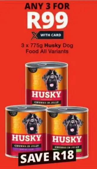 Checkers Husky Dog Food All Variants offer