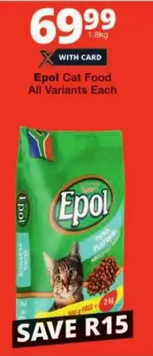 Checkers Epol Cat Food All Variants Each offer
