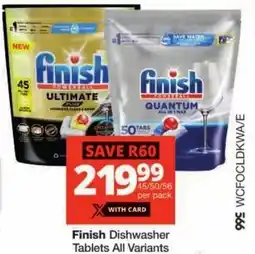 Checkers Finish Dishwasher Tablets All Variants offer
