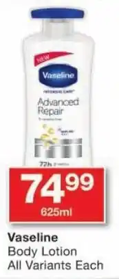 Checkers Vaseline Body Lotion All Variants Each offer