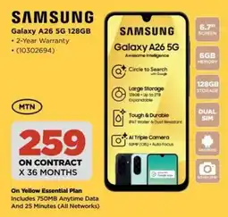 HiFi Corp SAMSUNG Galaxy A26 5G 128GB offer
