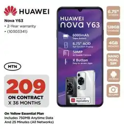 HiFi Corp HUAWEI Nova Y63 offer