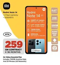 HiFi Corp Redmi Note 14 offer
