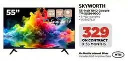 HiFi Corp SKYWORTH 55-inch UHD Google TV-55G6400G offer