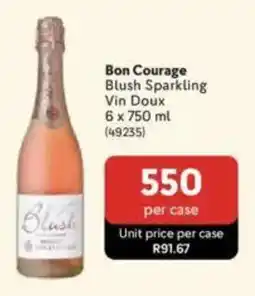 Makro Bon Courage Blush Sparkling Vin Doux offer