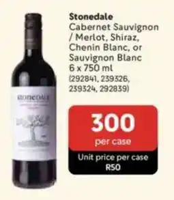Makro Stonedale Cabernet Sauvignon/ Merlot, Shiraz, Chenin Blanc, or Sauvignon Blanc offer