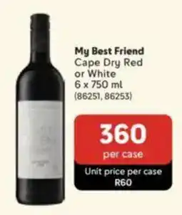 Makro My Best Friend Cape Dry Red or White offer