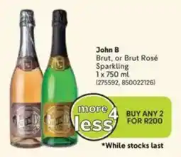 Makro John B Brut, or Brut Rosé Sparkling offer