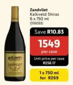 Makro Zandvliet Kalkveld Shiraz offer