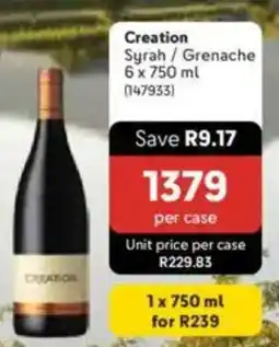 Makro Creation Syrah/ Grenache offer