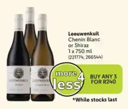 Makro Leeuwenkuil Chenin Blanc or Shiraz offer