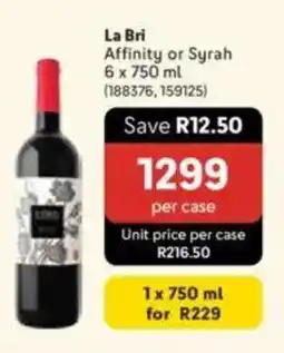 Makro La Bri Affinity or Syrah offer