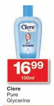 Checkers Clere Pure Glycerine offer