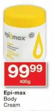 Checkers Epi-max Body Cream offer