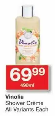 Vinolia Shower Crème All Variants Each
