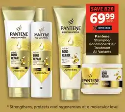 Checkers Pantene Shampoo/ Conditioner/Hair Treatment offer