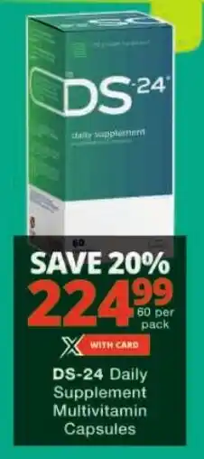 DS-24 Daily Supplement Multivitamin Capsules