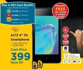 HiFi Corp AC13 4" 3G Smartphone offer