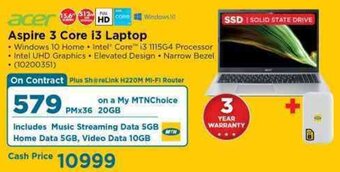 HiFi Corp Acer Aspire 3 Core i3 Laptop offer
