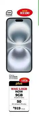 MTN iPhone 16 (128GB) offer