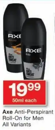 Axe Anti-Perspirant Roll-On for Men All Variants