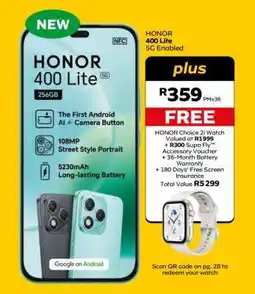 MTN HONOR 400 Lite 5G offer