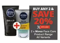 Checkers Nivea Face Care Product Range All Variants offer
